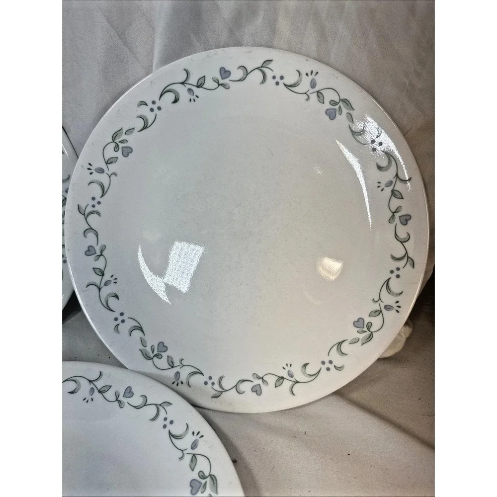 Vintage Set of 6 Corning Ware Corelle Country Cottage Dinner Plates 10.25'' EVC